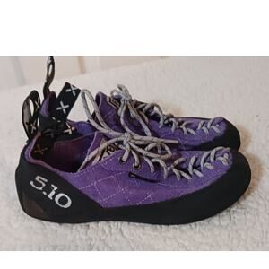 5.10 Five Ten Stealth C4 Rock Climbing Shoes EU 37.5 Mens 5.5 Womens 6.5 Lace Up